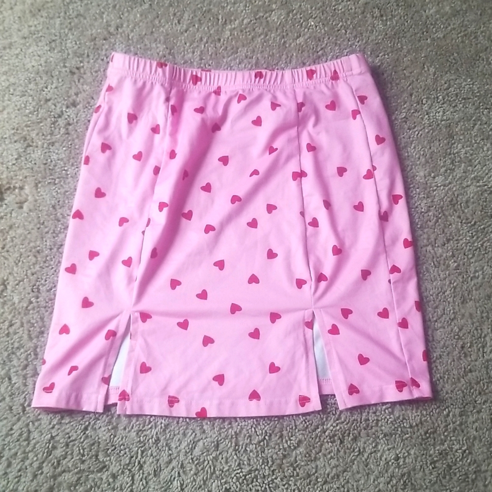 A pink heart skirt
